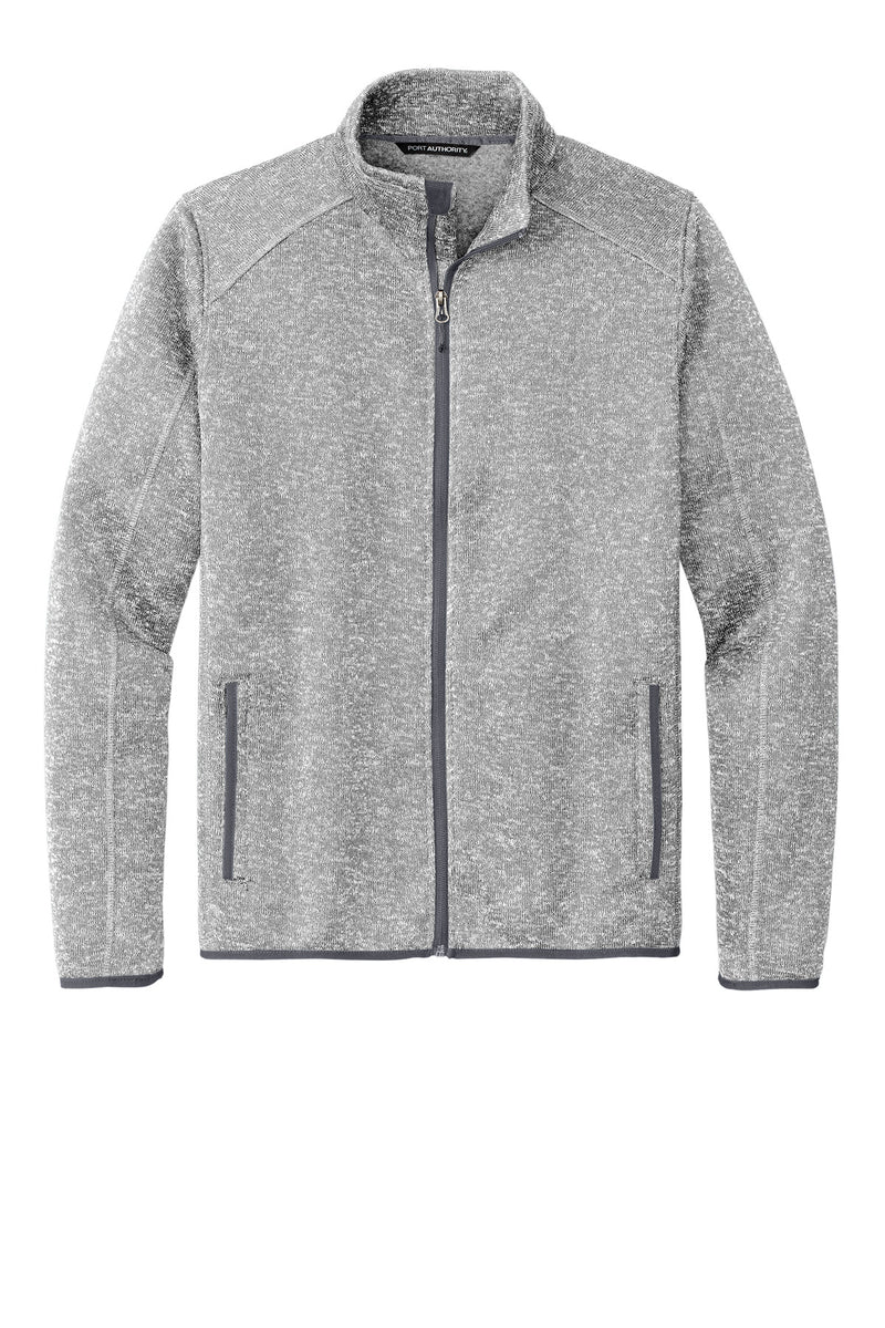 Port Authority Sweater Fleece Jacket - Grey Heather