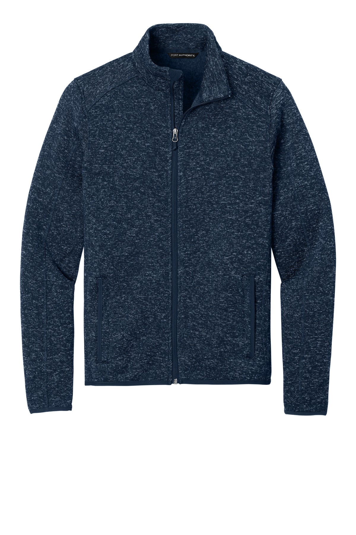 Port Authority Sweater Fleece Jacket - River Blue Navy Heather