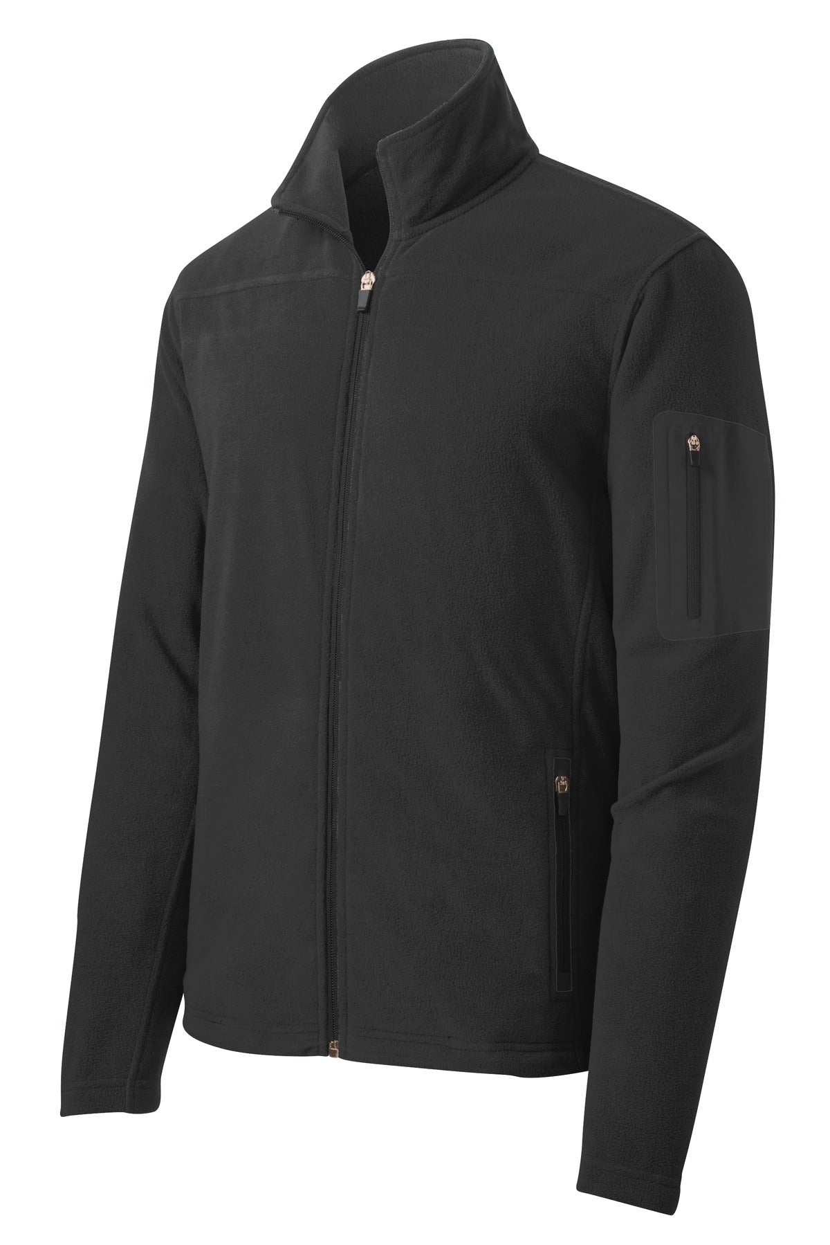 Port Authority Summit Fleece Full-Zip Jacket - Black/ Black