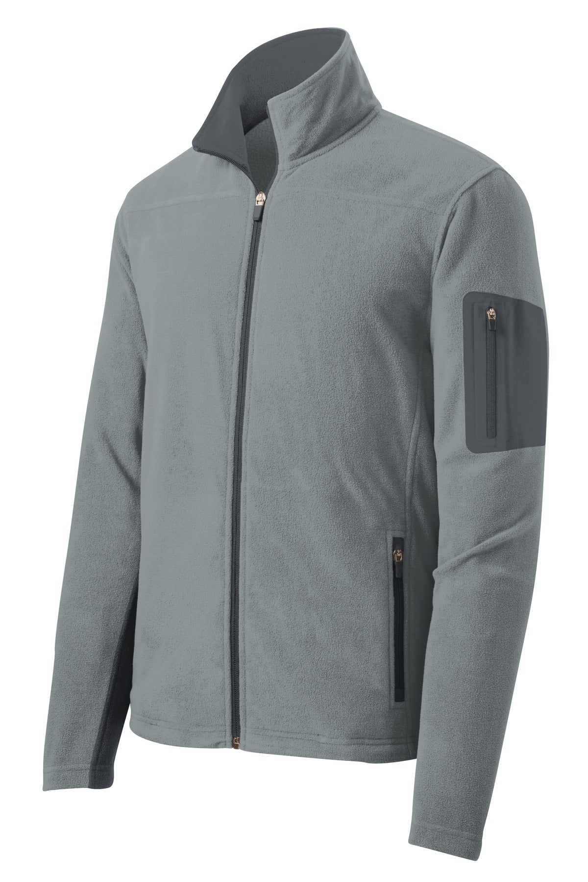 Port Authority Summit Fleece Full-Zip Jacket - Frost Grey/ Magnet