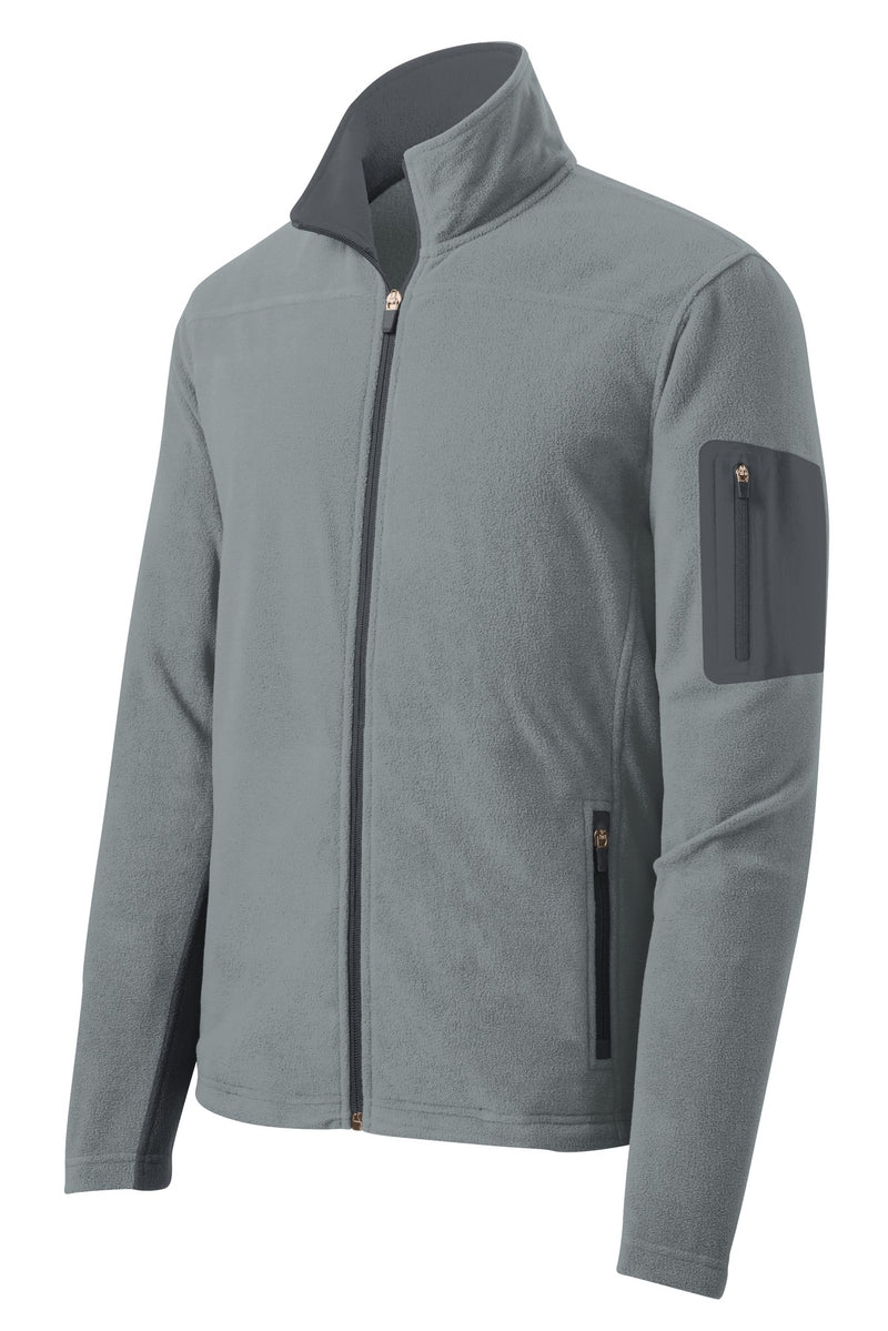 Port Authority Summit Fleece Full-Zip Jacket - Frost Grey/ Magnet