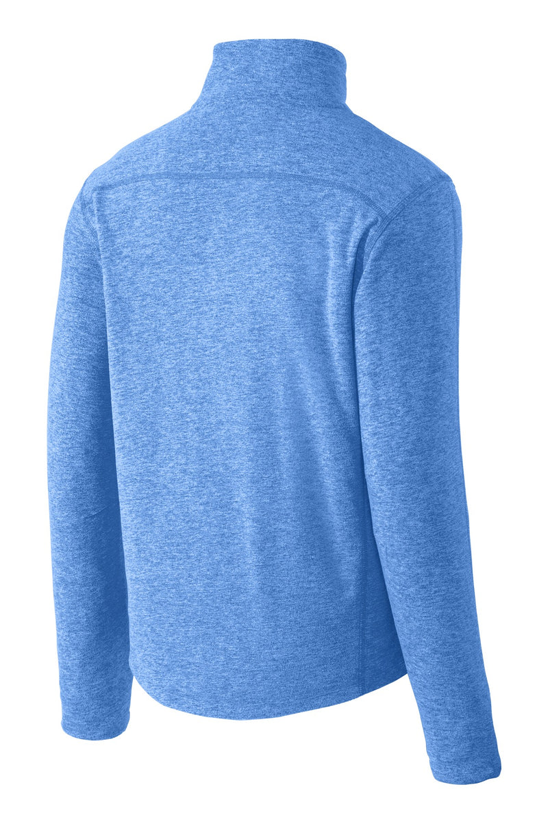 Port Authority Heather Microfleece Full-Zip Jacket - Light Royal Heather
