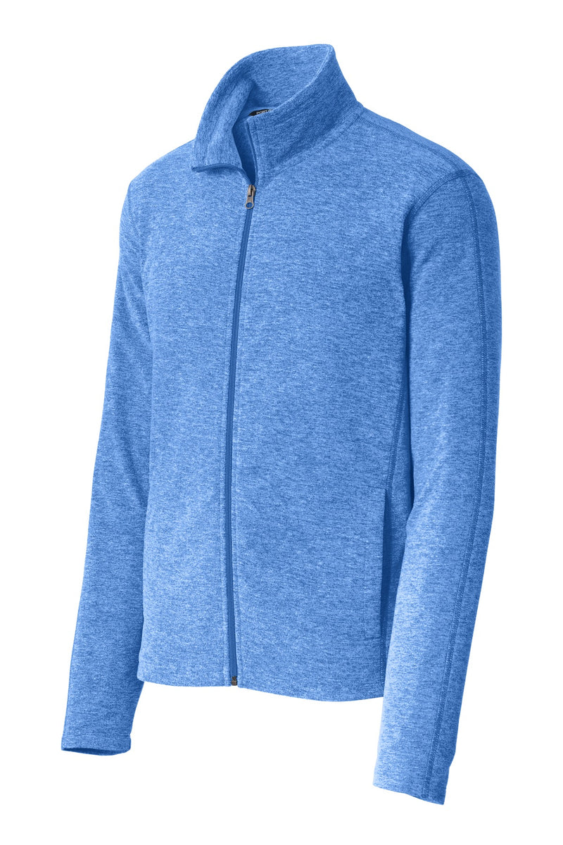 Port Authority Heather Microfleece Full-Zip Jacket - Light Royal Heather