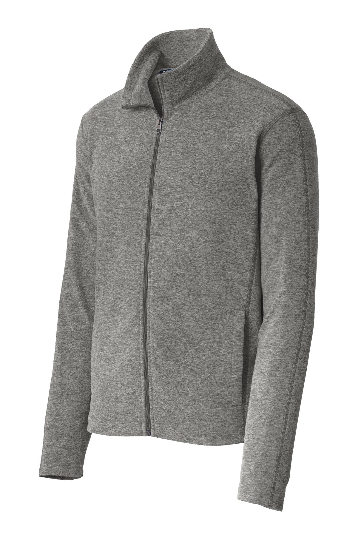 Port Authority Heather Microfleece Full-Zip Jacket - Pearl Grey Heather