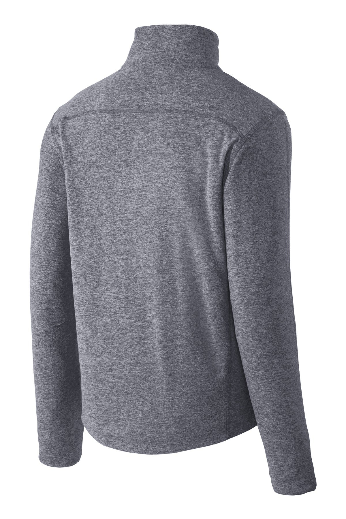 Port Authority Heather Microfleece Full-Zip Jacket - True Navy Heather