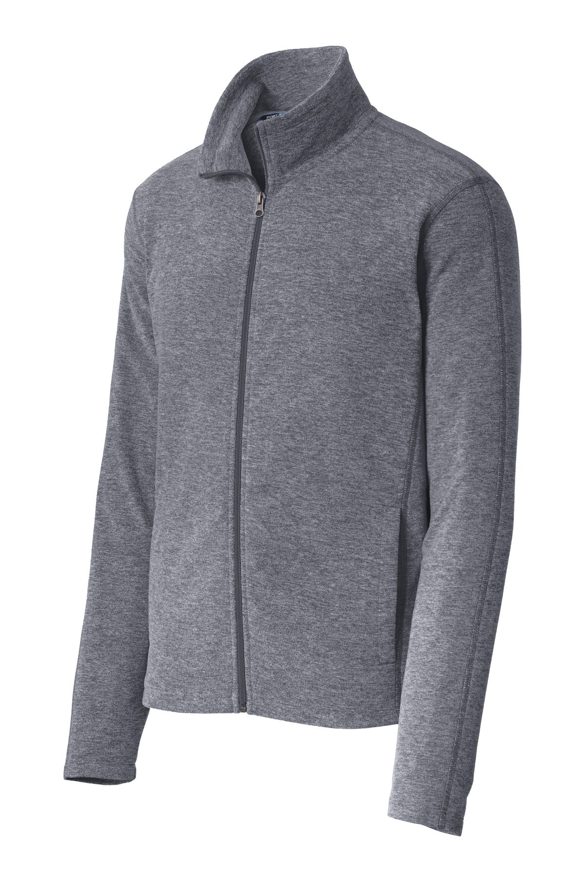 Port Authority Heather Microfleece Full-Zip Jacket - True Navy Heather