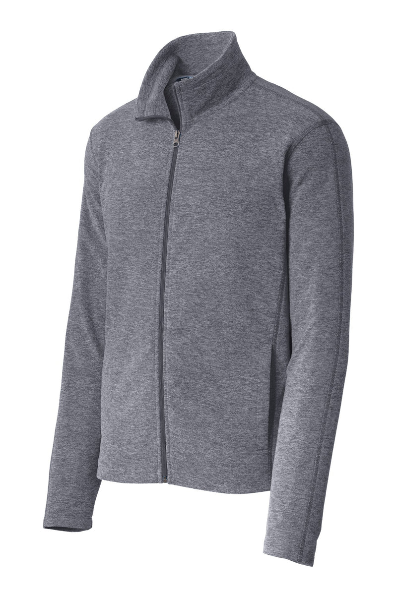 Port Authority Heather Microfleece Full-Zip Jacket - True Navy Heather