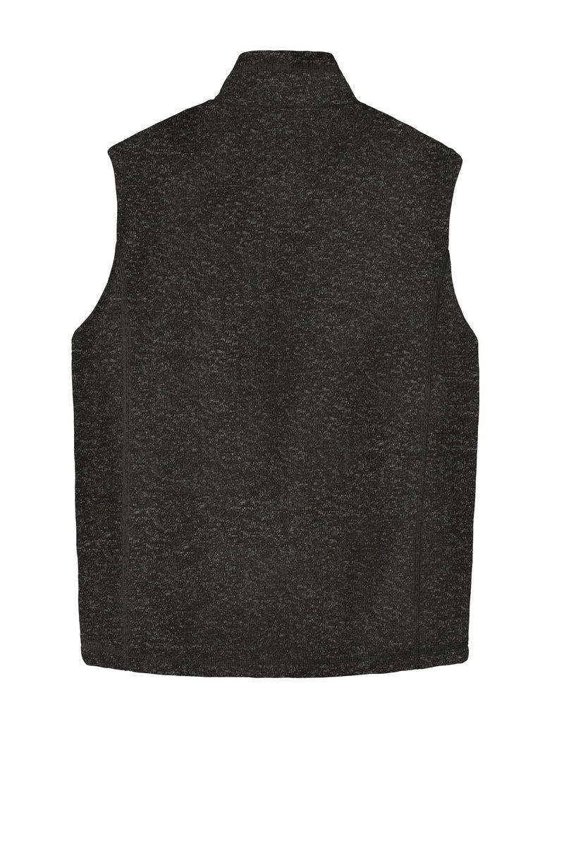 Port Authority  Sweater Fleece Vest - Black Heather