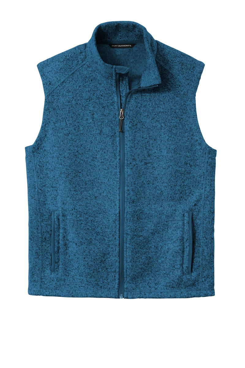 Port Authority  Sweater Fleece Vest - Medium Blue Heather