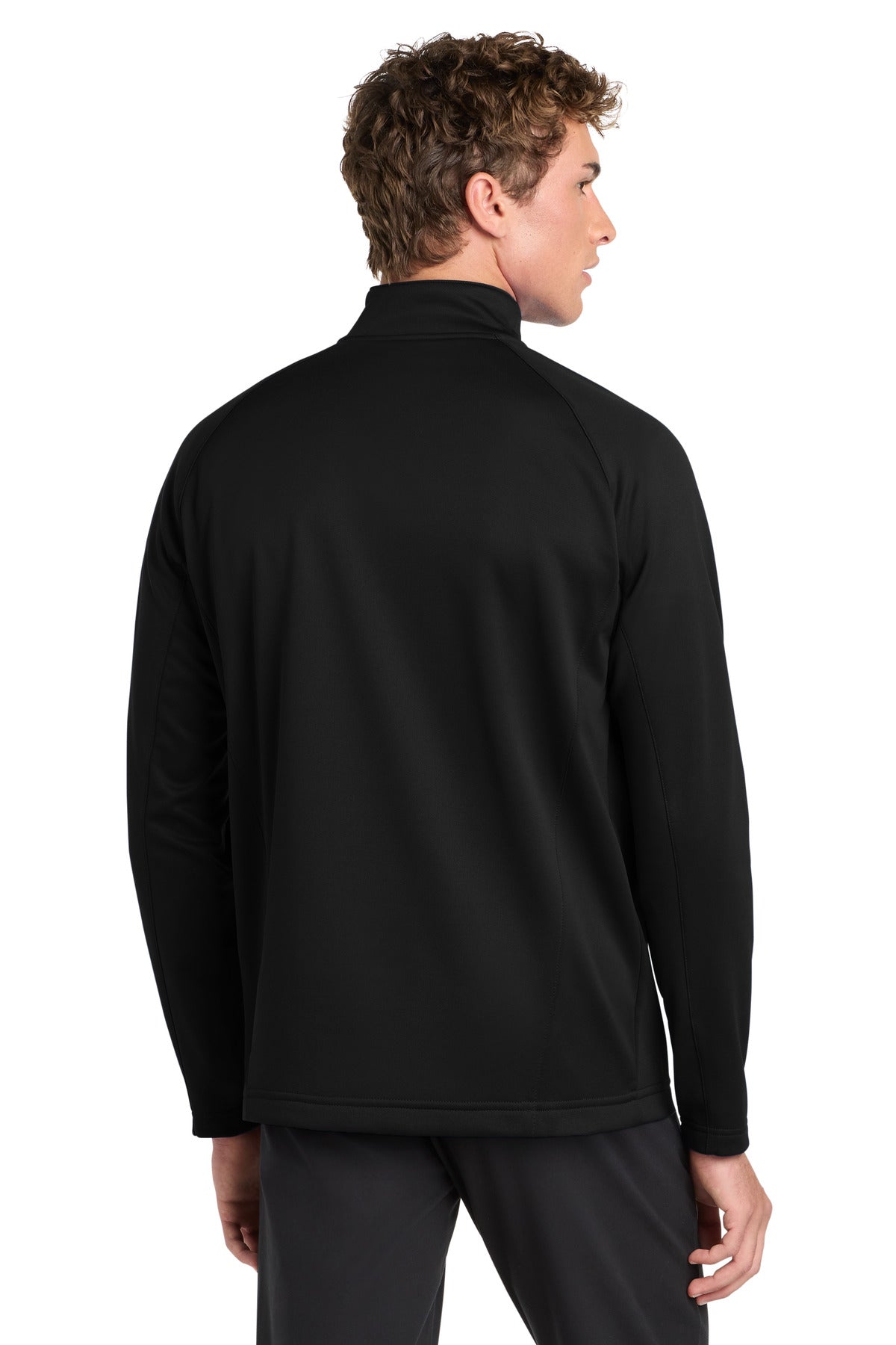 Sport-Tek Sport-Wick Fleece 1/4-Zip Pullover - Black/ Silver