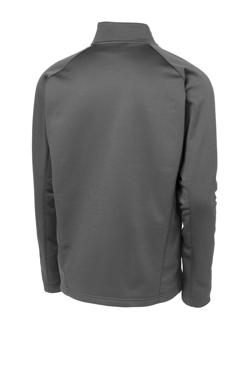 Sport-Tek Sport-Wick Fleece 1/4-Zip Pullover - Dark Smoke Grey/ Black