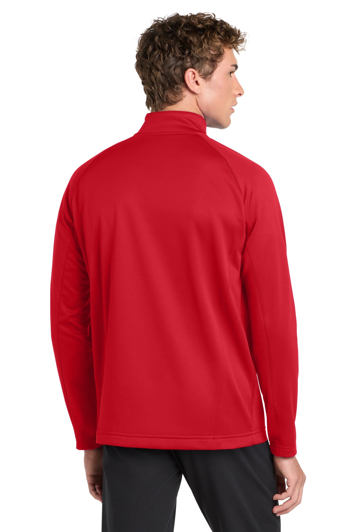 Sport-Tek Sport-Wick Fleece 1/4-Zip Pullover - Deep Red/ Silver