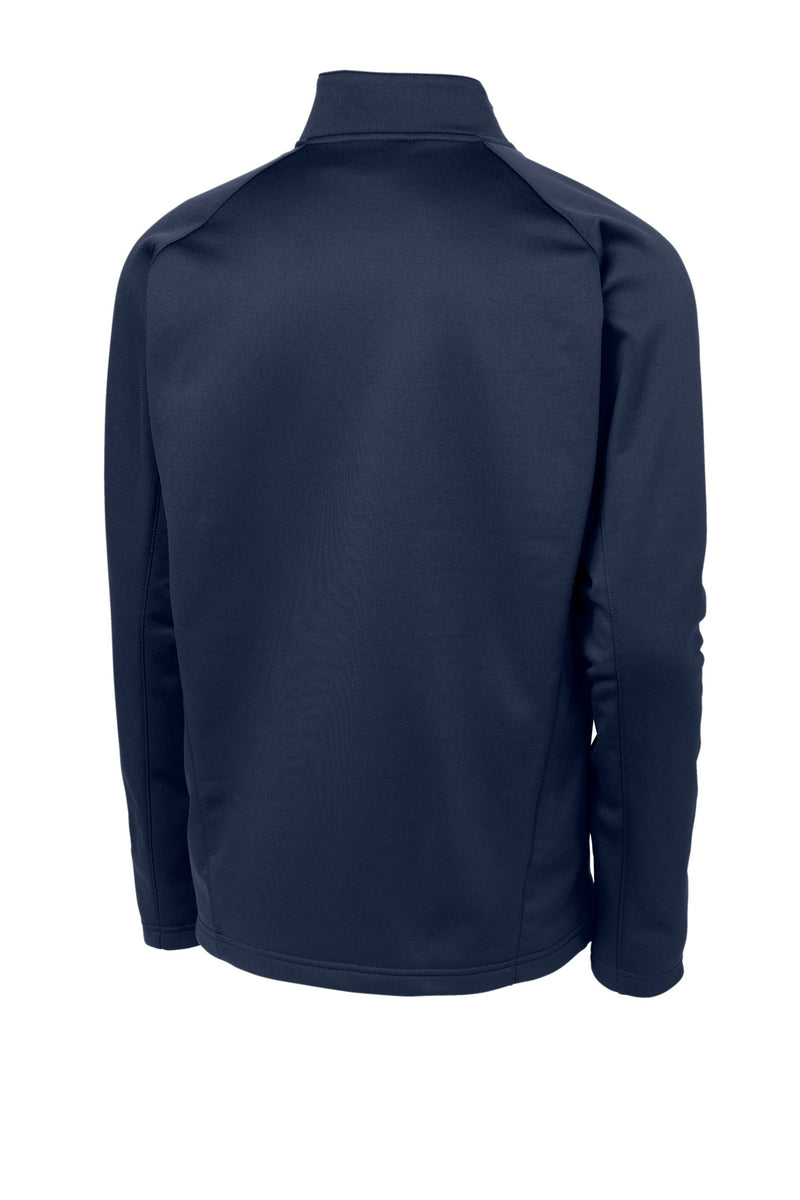 Sport-Tek Sport-Wick Fleece 1/4-Zip Pullover - Navy/ Silver