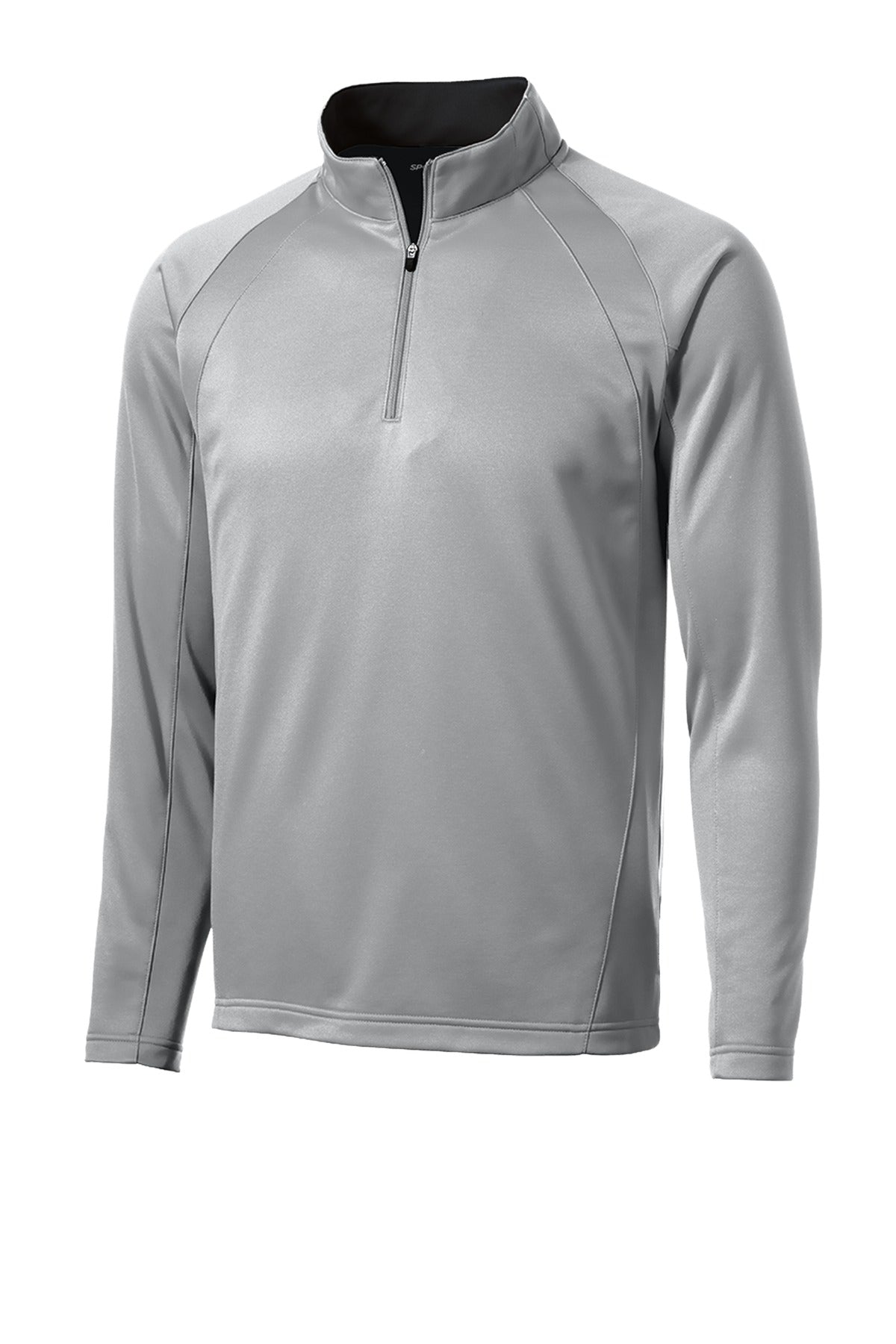 Sport-Tek Sport-Wick Fleece 1/4-Zip Pullover - Silver/ Black