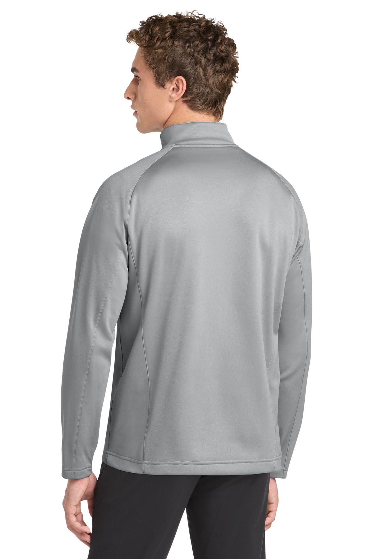 Sport-Tek Sport-Wick Fleece 1/4-Zip Pullover - Silver/ Black