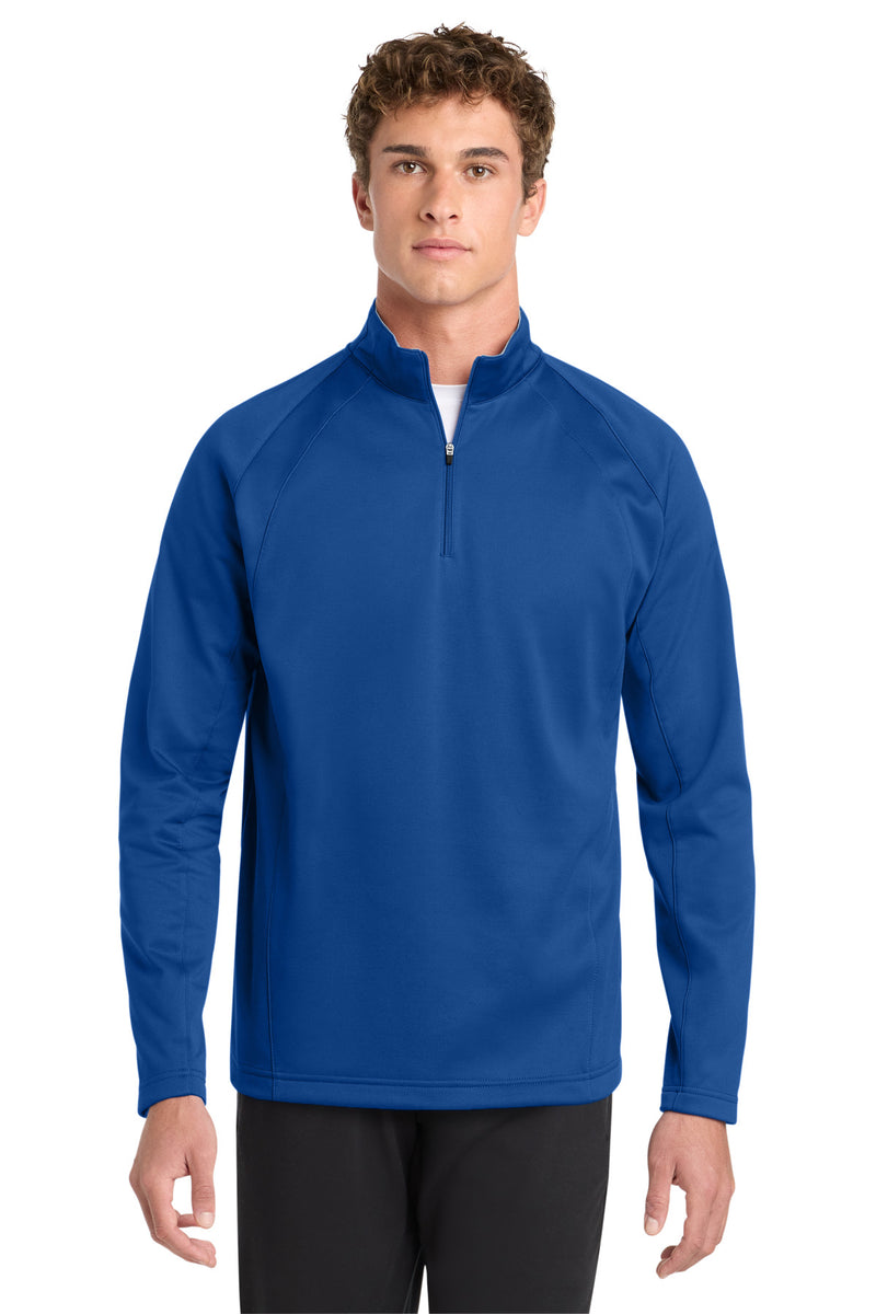 Sport-Tek Sport-Wick Fleece 1/4-Zip Pullover - True Royal/ Silver