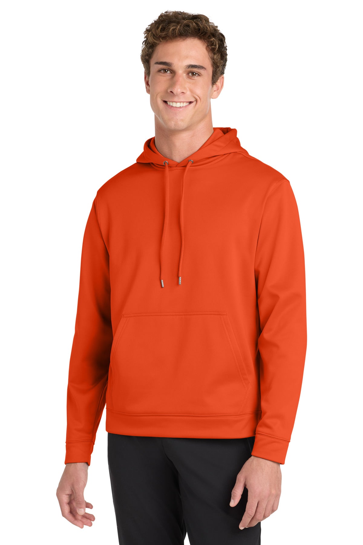 Sport-Tek Sport-Wick Fleece Hooded Pullover - Deep Orange