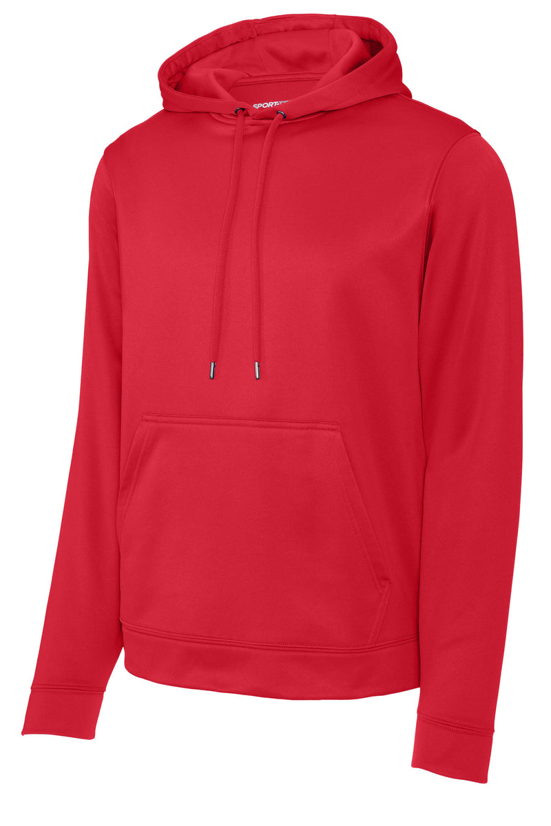 Sport-Tek Sport-Wick Fleece Hooded Pullover - Deep Red