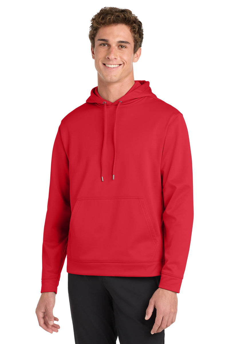 Sport-Tek Sport-Wick Fleece Hooded Pullover - Deep Red