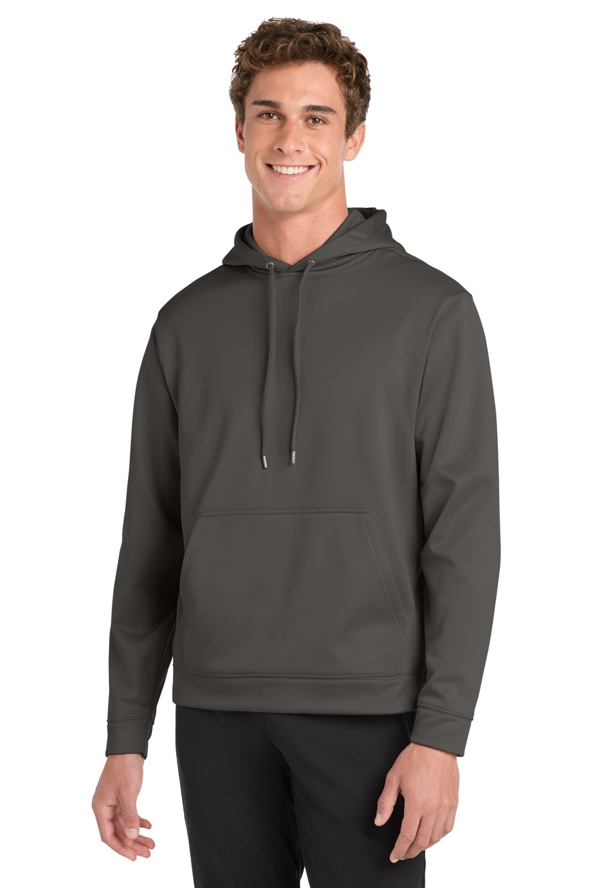 Sport-Tek Sport-Wick Fleece Hooded Pullover - Iron Grey