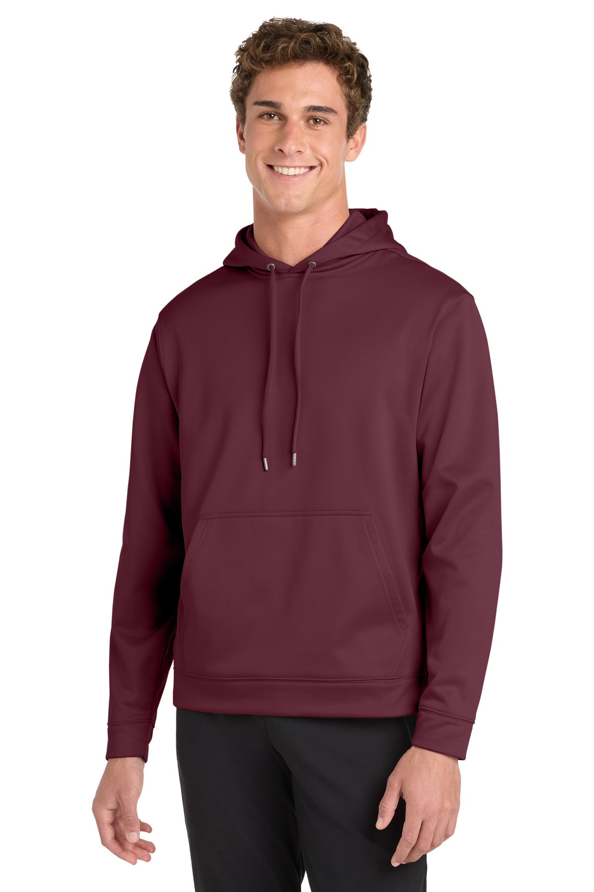 Sport-Tek Sport-Wick Fleece Hooded Pullover - Maroon