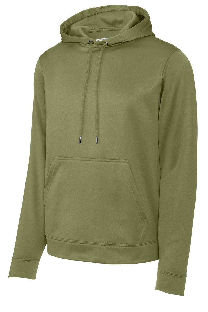 Sport-Tek Sport-Wick Fleece Hooded Pullover - Olive Drab Green
