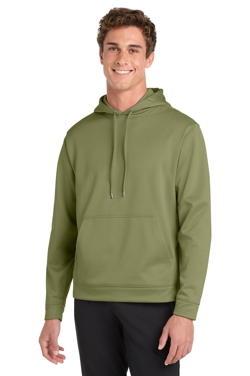 Sport-Tek Sport-Wick Fleece Hooded Pullover - Olive Drab Green