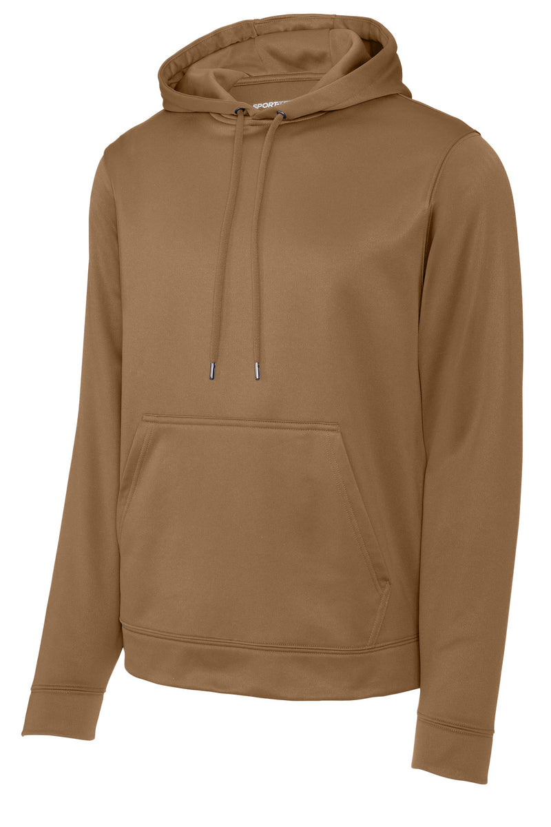 Sport-Tek Sport-Wick Fleece Hooded Pullover - Woodland Brown