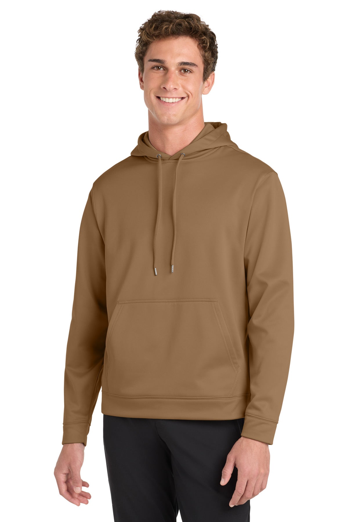 Sport-Tek Sport-Wick Fleece Hooded Pullover - Woodland Brown