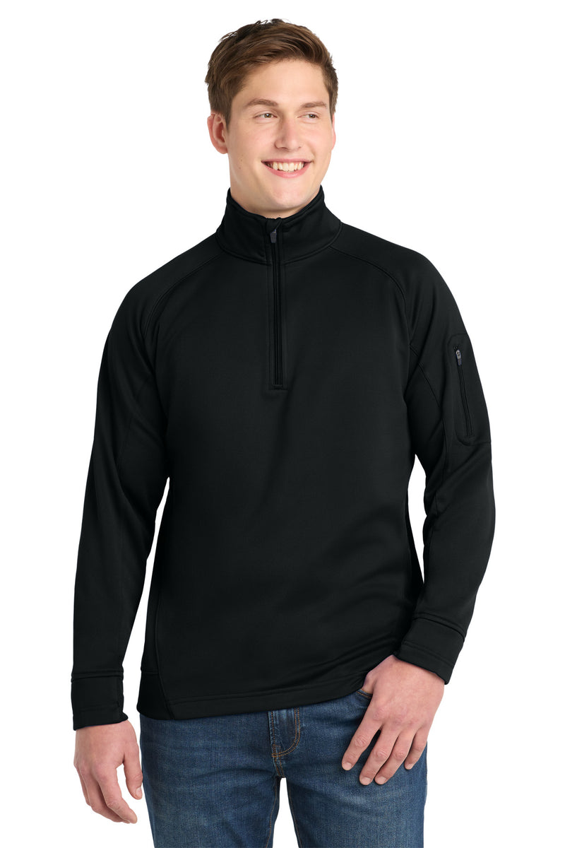 Sport-Tek Tech Fleece 1/4-Zip Pullover - Black