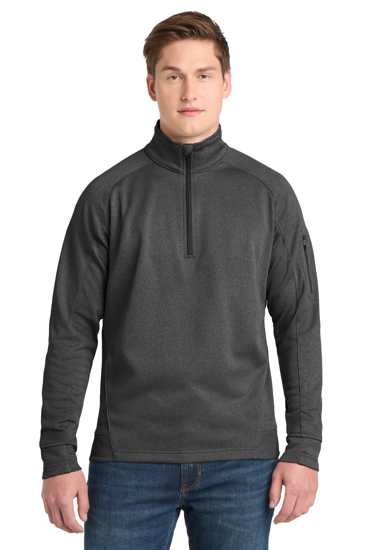 Sport-Tek Tech Fleece 1/4-Zip Pullover - Graphite Heather