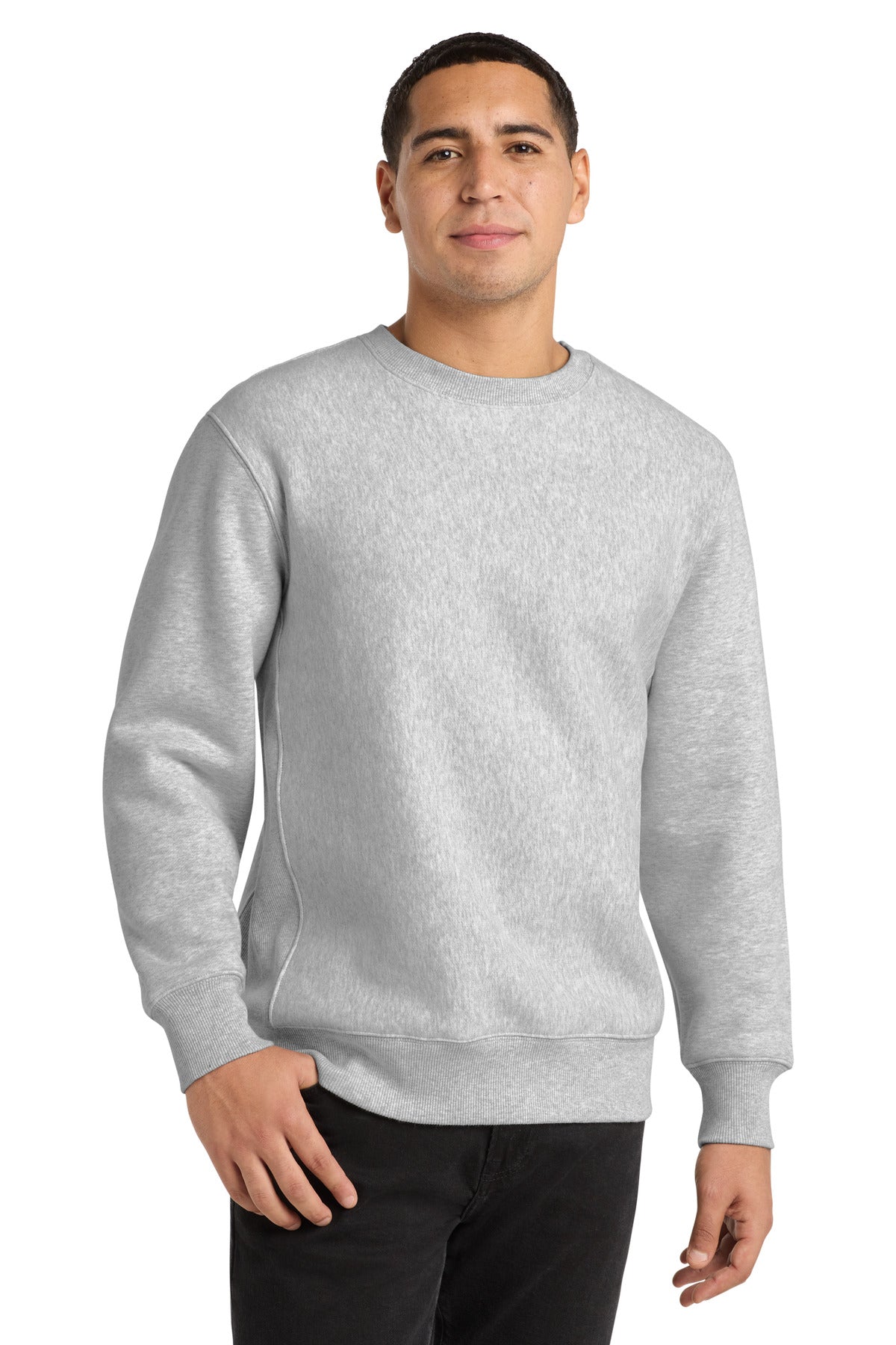 Sport-Tek Super Heavyweight Crewneck Sweatshirt - Athletic Heather
