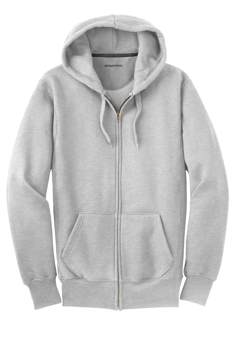 Sport-Tek Super Heavyweight Full-Zip Hooded Sweatshirt - Athletic Heather