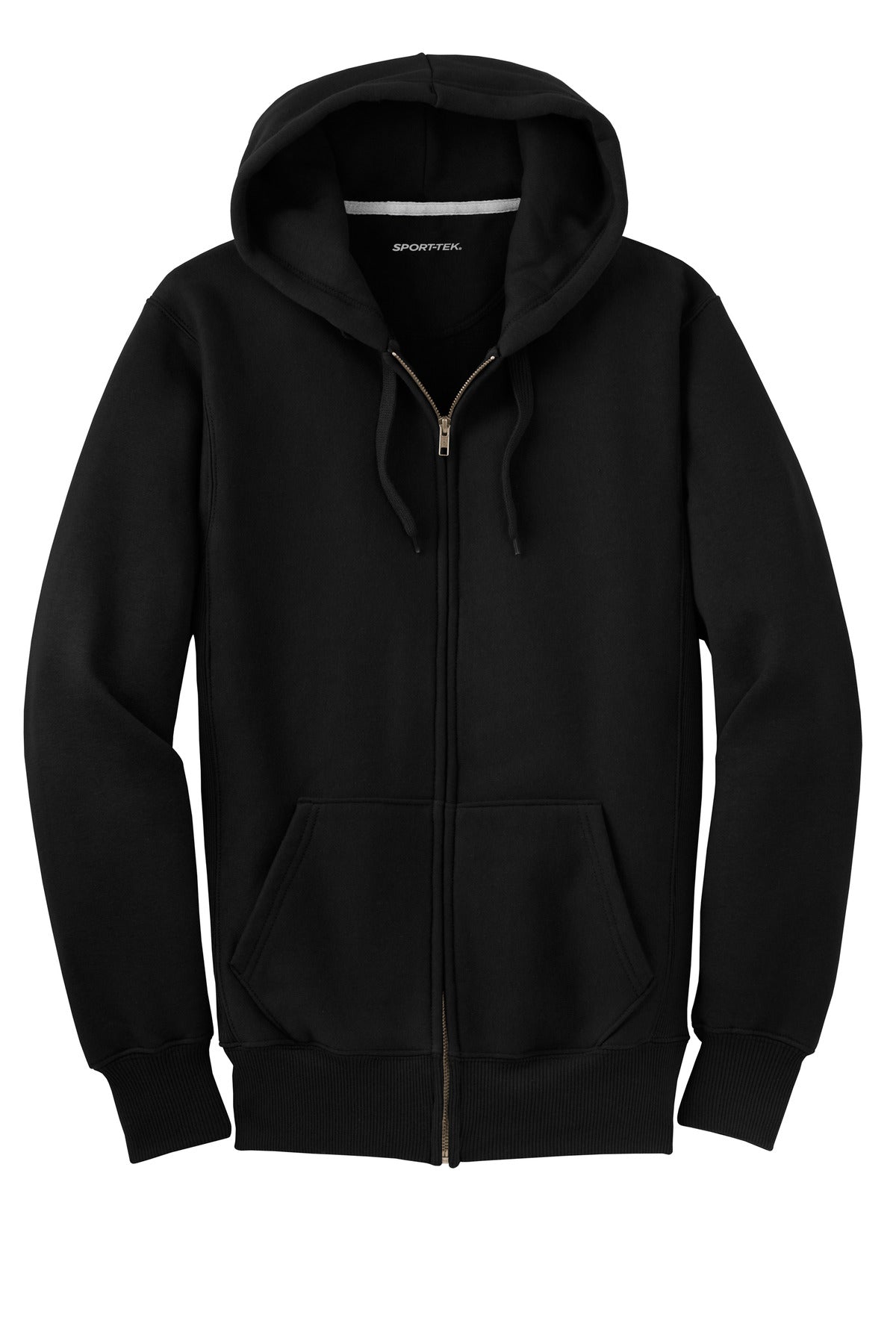 Sport-Tek Super Heavyweight Full-Zip Hooded Sweatshirt - Black