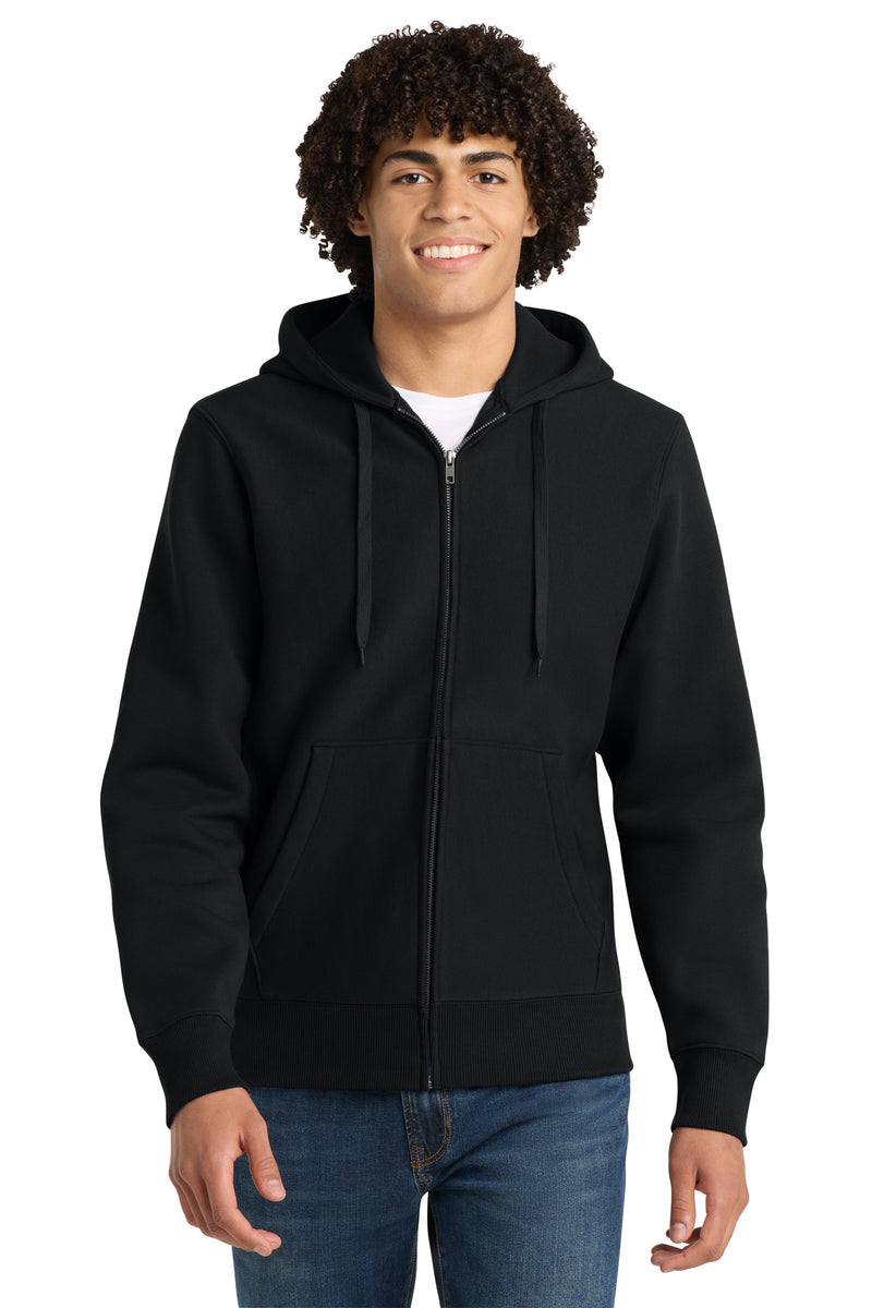 Sport-Tek Super Heavyweight Full-Zip Hooded Sweatshirt - Black