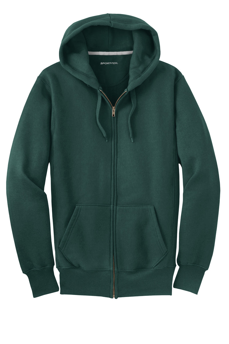 Sport-Tek Super Heavyweight Full-Zip Hooded Sweatshirt - Dark Green