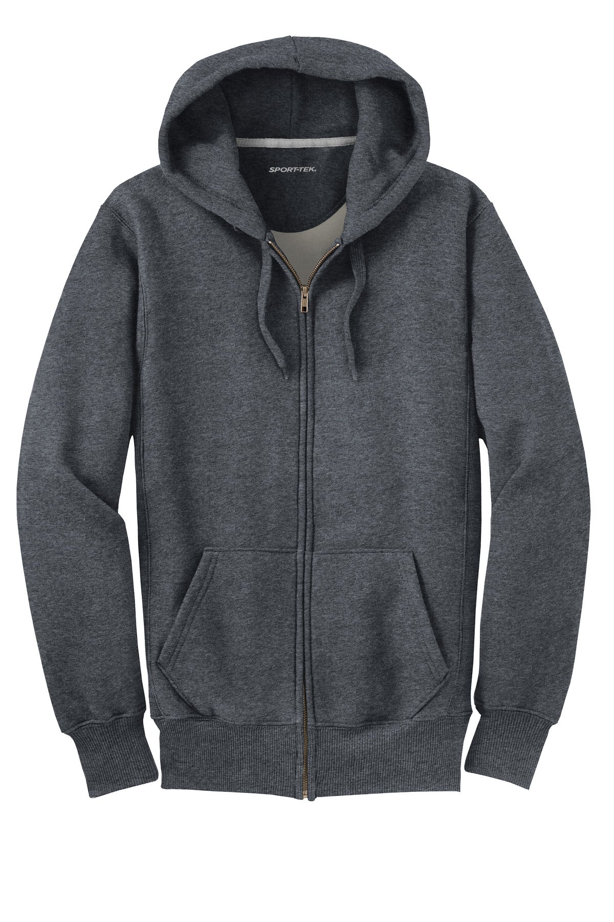 Sport-Tek Super Heavyweight Full-Zip Hooded Sweatshirt - Graphite Heather