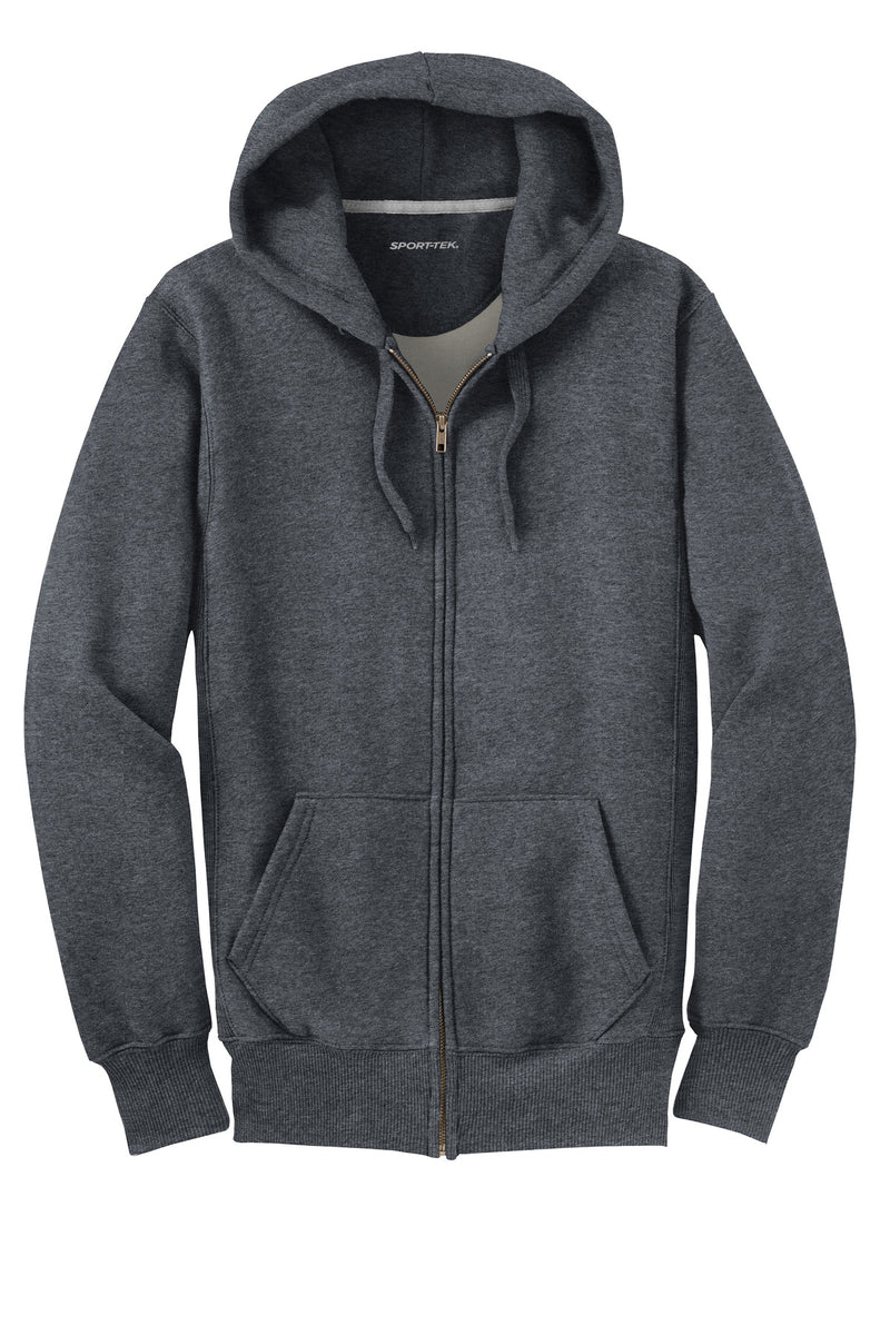 Sport-Tek Super Heavyweight Full-Zip Hooded Sweatshirt - Graphite Heather