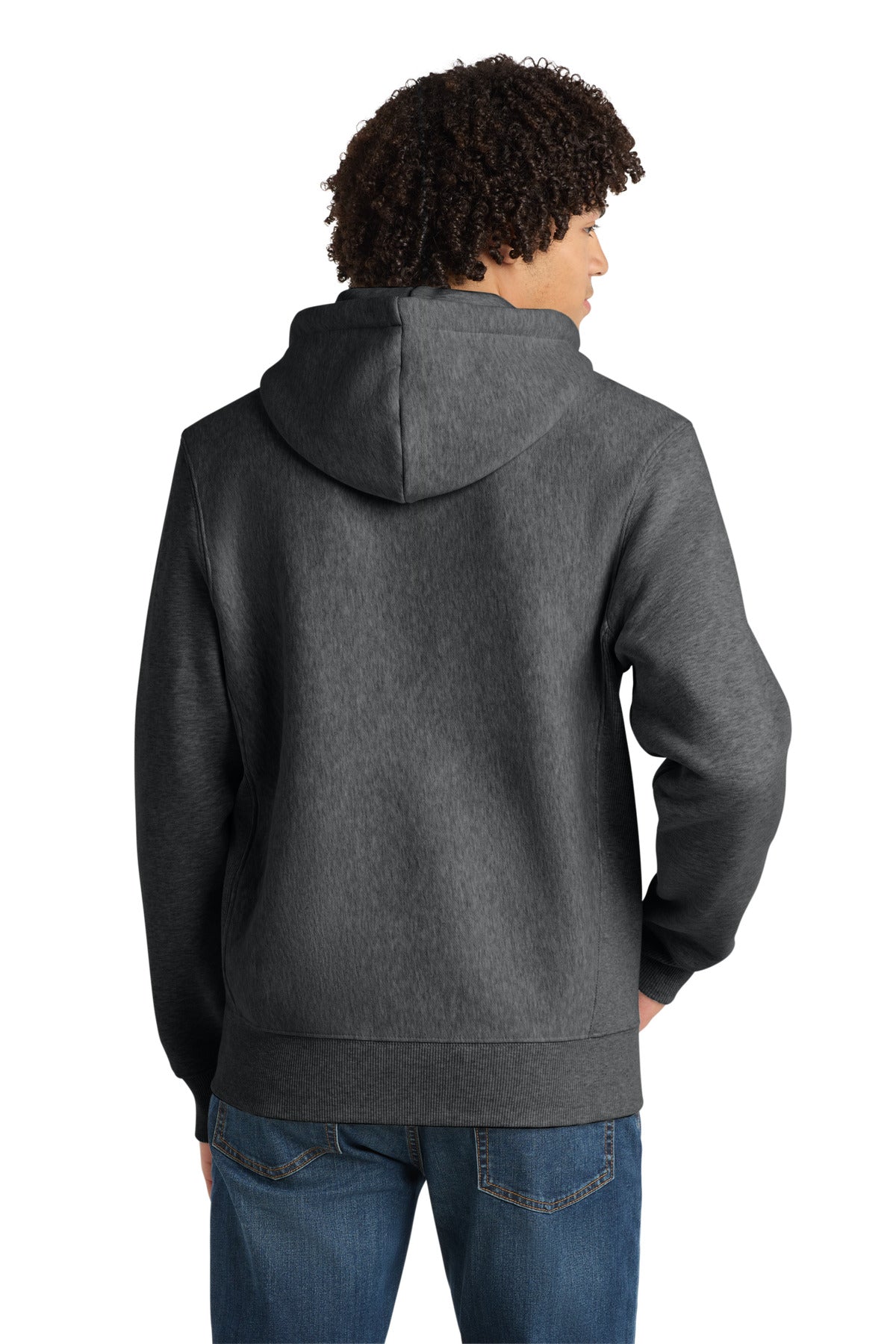 Sport-Tek Super Heavyweight Full-Zip Hooded Sweatshirt - Graphite Heather