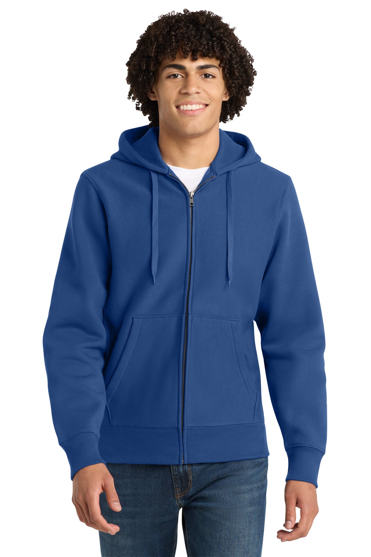 Sport-Tek Super Heavyweight Full-Zip Hooded Sweatshirt - Royal