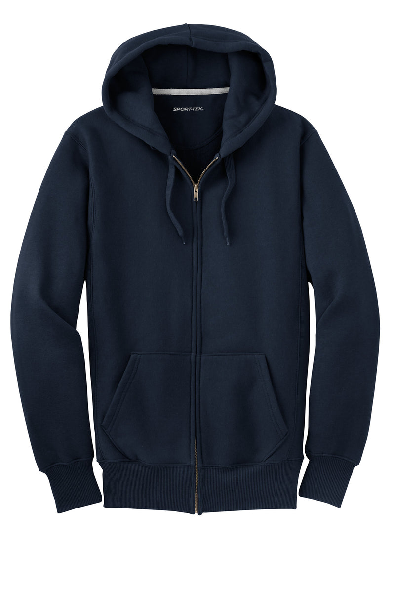 Sport-Tek Super Heavyweight Full-Zip Hooded Sweatshirt - True Navy