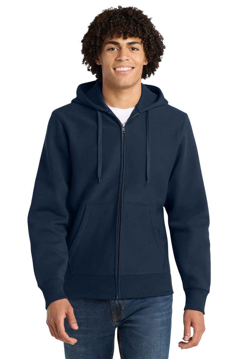 Sport-Tek Super Heavyweight Full-Zip Hooded Sweatshirt - True Navy