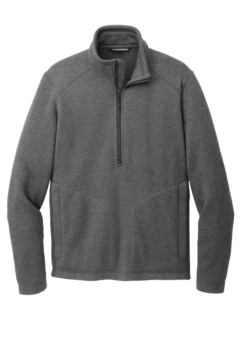 Port Authority Arc Sweater Fleece 1/4-Zip - Grey Smoke Heather
