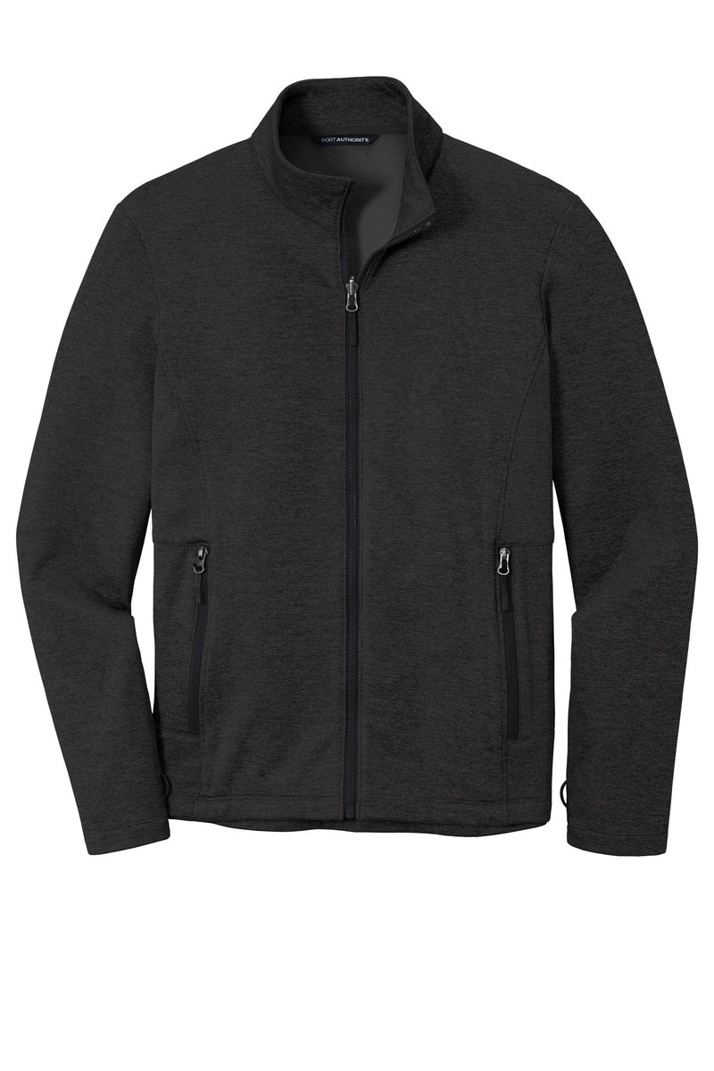 Port Authority  Collective Striated Fleece Jacket - Deep Black Heather