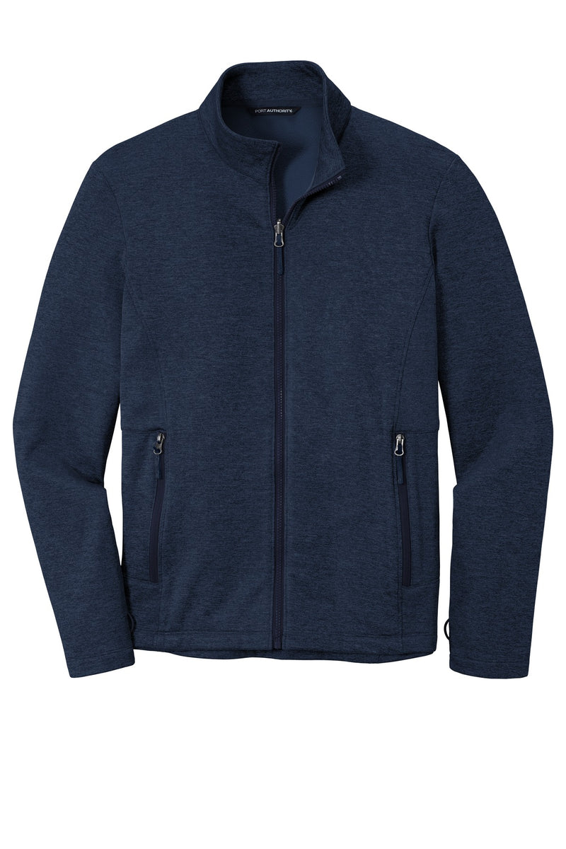 Port Authority  Collective Striated Fleece Jacket - River Blue Navy Heather