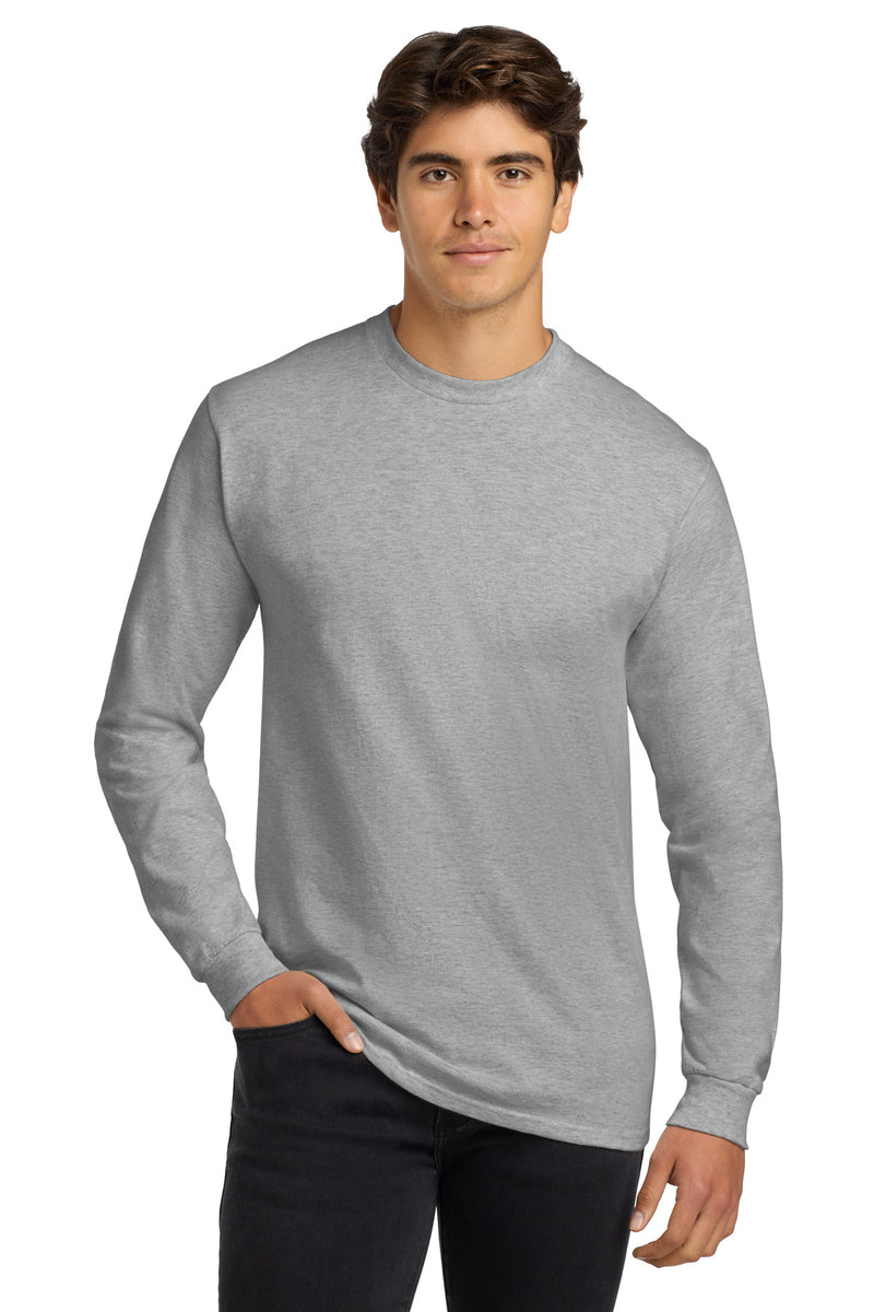 Gildan - Ultra Cotton 100% US Cotton Long Sleeve T-Shirt - Ash