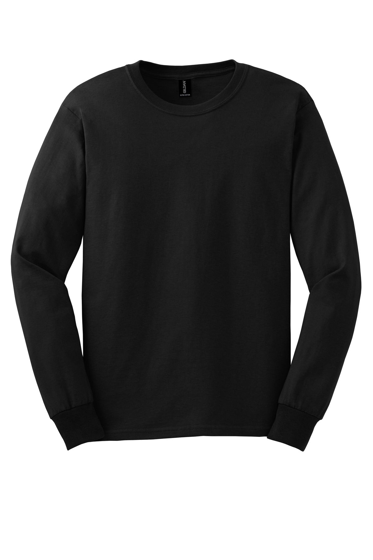 Gildan - Ultra Cotton 100% US Cotton Long Sleeve T-Shirt - Black