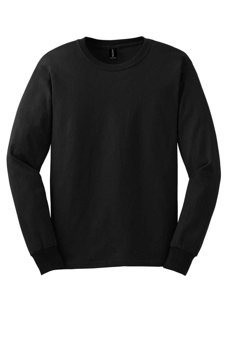 Gildan - Ultra Cotton 100% US Cotton Long Sleeve T-Shirt - Black