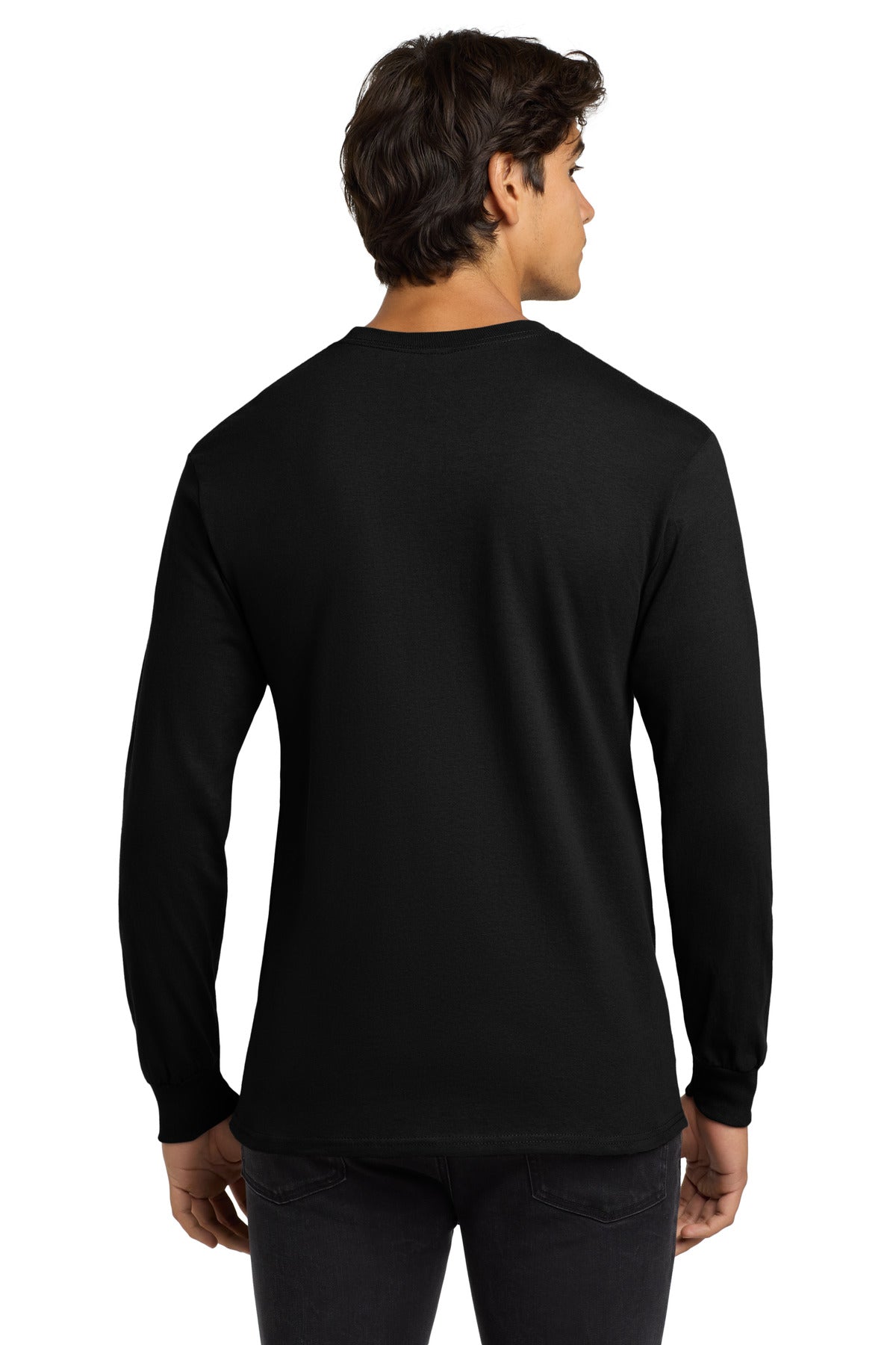 Gildan - Ultra Cotton 100% US Cotton Long Sleeve T-Shirt - Black