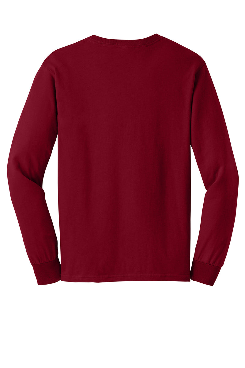 Gildan - Ultra Cotton 100% US Cotton Long Sleeve T-Shirt - Cardinal Red